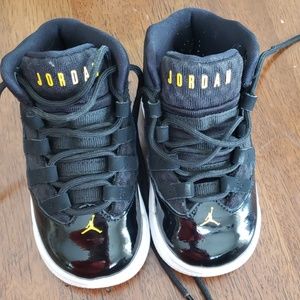 Black Jordan sneakers